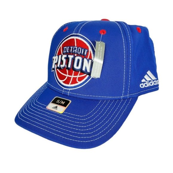 Vintage Adidas Embroidered Detroit Pistons NBA Basketball Climalite Base… - Picture 8 of 12